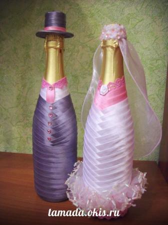Декор бутылок (без учета цены шампанского)